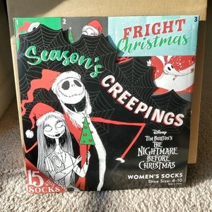 Nightmare Before Christmas Women's Sock Advent Calender